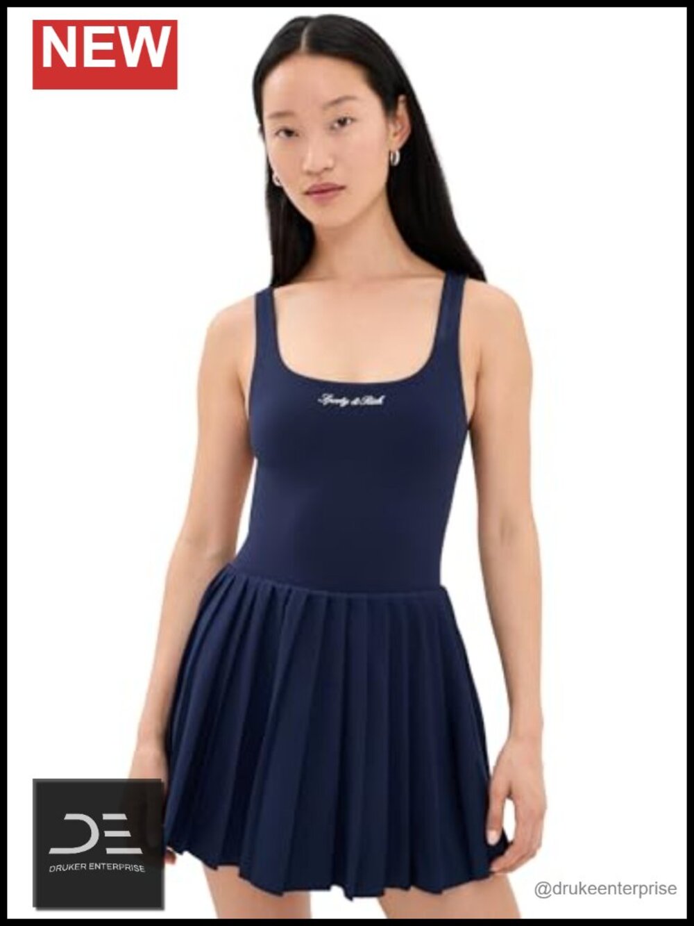 Sporty Rich Women's Signature Logo Court Dress, 330